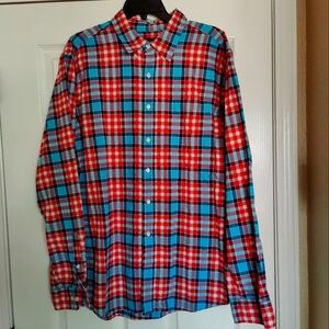 Gap slim fit plaid button-down shirt. XL.